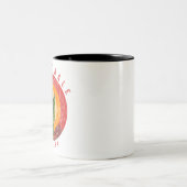 スコッツデールアリゾナサボテン山脈 ツートーンマグカップ (中央)