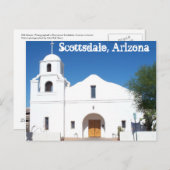 スコッツデールアリゾナ旧任務はがき西アメリカ ポストカード (正面/裏面)