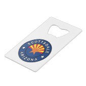 スコッツデールアリゾナ クレジットカード栓抜き (正面アングル)