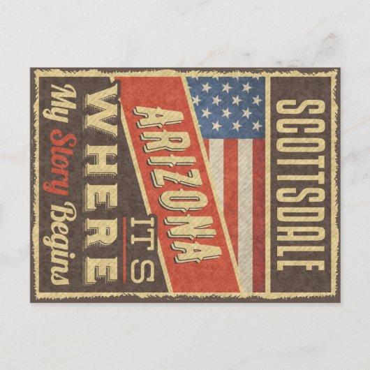 スコッツデールアリゾナ ポストカード (正面)