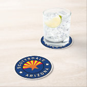 スコッツデールアリゾナ ラウンドペーパーコースター (インサイチュ)