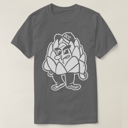 スコッツデールコミュニティカレッジアーティチョークシンプルスWhi Tシャツ (デザイン正面)