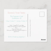 スコッツデールバチェロレッテはがき ポストカード (裏面)