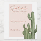 スコッツデールバチェロレッテウィークエンド招待状 ワインラベル (シングルラベル)