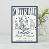 スコッツデールバチェロレッテソーシャルカクテルの日程 招待状 (スタンド正面)