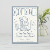 スコッツデールバチェロレッテソーシャルカクテルの日程 招待状 (スタンド正面)