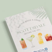 スコッツデールバチェロレッテベンモQRコードカード プレイスカード