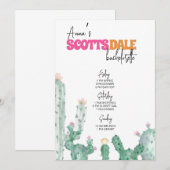 スコッツデールバチェロレッテ日程 プログラム (正面/裏面)