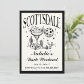 スコッツデール独身最後の社交カクテル行程 招待状 (スタンド正面)