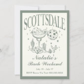 スコッツデール独身最後の社交カクテル行程 招待状 (正面)