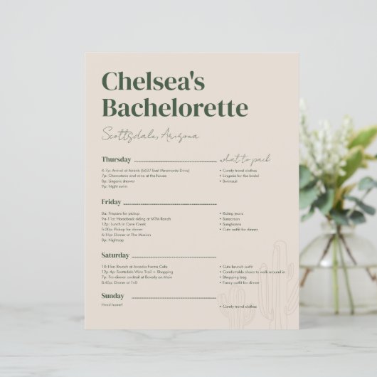 スコッツデール独身最後の週末の予定 (スタンド正面)