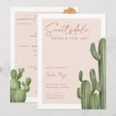 スコッツデール独身最後の週末の招待状 招待状 (正面/裏面)