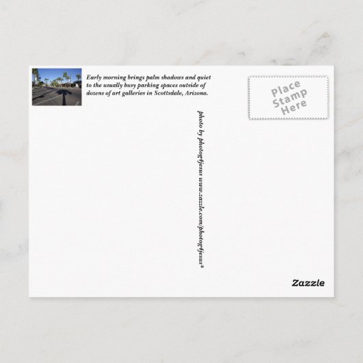 スコッツデール,アリゾナのはがき ポストカード (裏面)