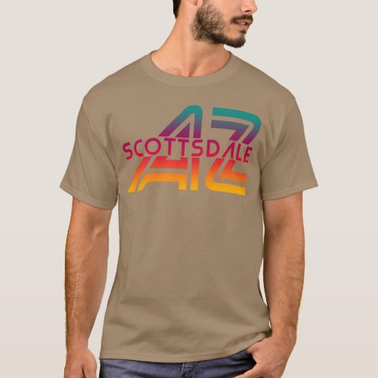 スコッツデール アリゾナ州 アズシティ フレンド Tシャツ (正面)