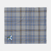 スコッツトゥイーディタータンチェックプレイド フリースブランケット (正面(横))