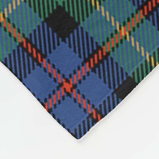 スコッツファーカーソン古代タータンチェックプライド フリースブランケット (角)