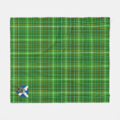 スコッツフォレスター狩りタータンチェックプレイド フリースブランケット (正面(横))