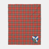スコッツフレーザーウェザーズタータンチェックプレイド フリースブランケット (正面)