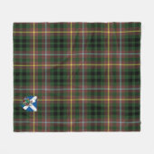 スコッツブキャナン狩りタータンプライド フリースブランケット (正面(横))