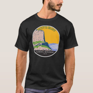 スコッツブラッフ国立記念碑ネブラスカヴィンテージ Tシャツ