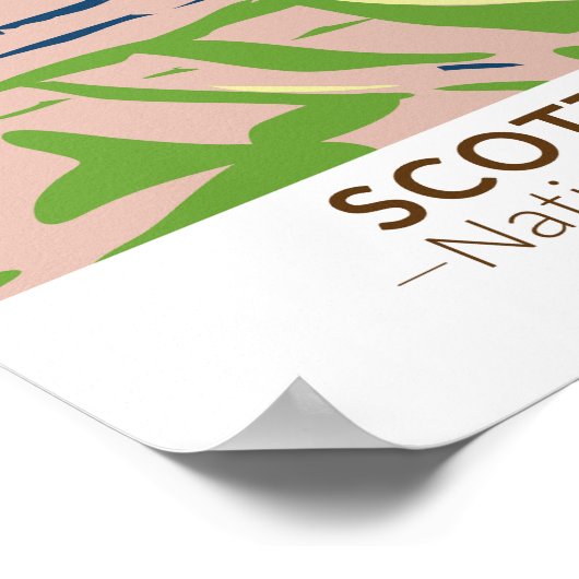 スコッツブラフ国定記念碑ネブラスカヴィンテージ ポスター (角)