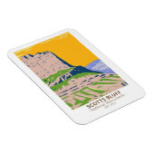 スコッツブラフ国定記念碑ネブラスカヴィンテージ マグネット (右側)