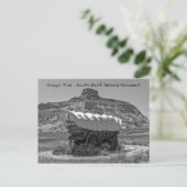 スコッツブラフ国立記念碑でカバーされたワゴン ポストカード (スタンド正面)