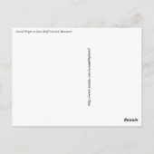 スコッツブラフ国立記念碑でカバーされたワゴン ポストカード (裏面)