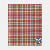 スコッツマカリスタードレスタータンチェックプレイド フリースブランケット (正面)