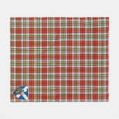 スコッツマカリスタードレスタータンチェックプレイド フリースブランケット (正面(横))