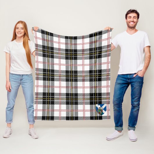 スコッツマクファーソンタータンチェックプレイド フリースブランケット (インサイチュ)