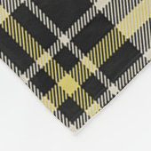 スコッツマクファーソンドレス古代タータンチェックプレイド フリースブランケット (角)