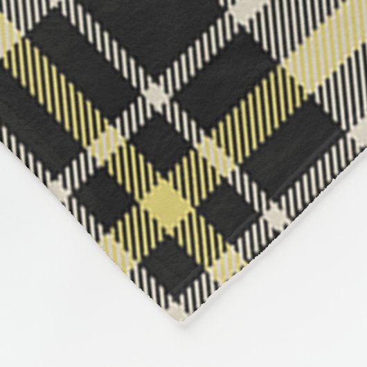 スコッツマクファーソンドレス古代タータンチェックプレイド フリースブランケット (角)