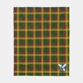 スコッツマクミランタータンチェックプレイド フリースブランケット (正面)