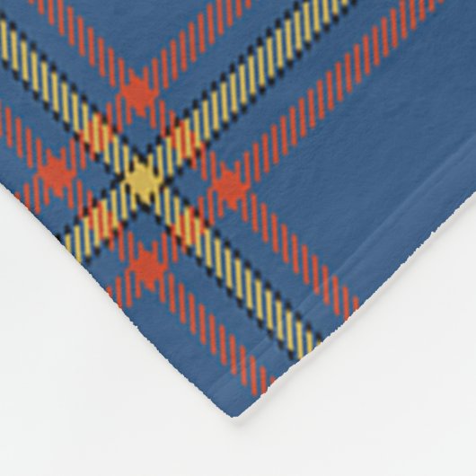 スコッツマクラインオブローチブイエ狩りエンシェントタルタ フリースブランケット (角)