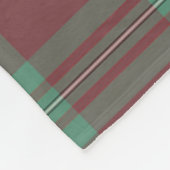 スコッツマグレガー狩り古代タータンチェックプレイド フリースブランケット (角)