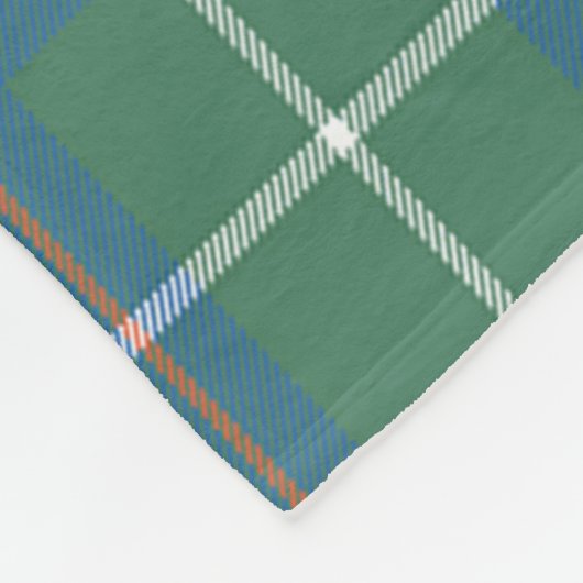 スコッツマッキンタイア狩り古代タータンチェックプレイド フリースブランケット (角)