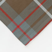 スコッツマッキンタイア狩り風化タータンチェックプレイド フリースブランケット (角)