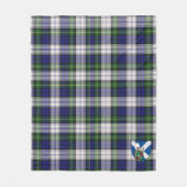 スコッツメルドルムゴードンドレスタータンチェックプレイド フリースブランケット (正面)