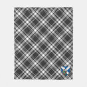 スコッツメンジーズタータンチェックプレイド フリースブランケット (正面)