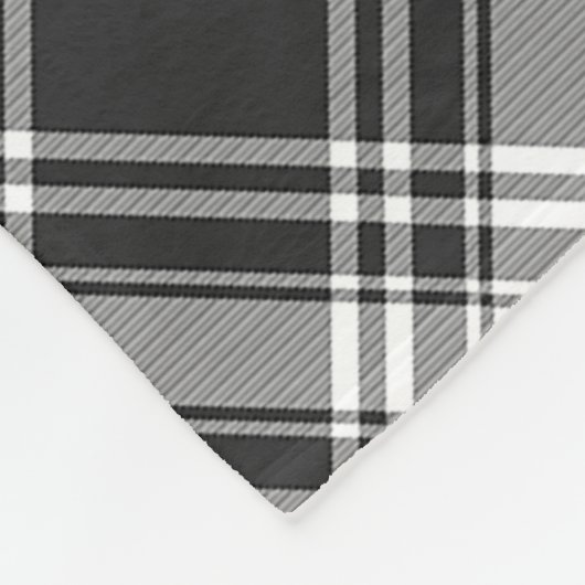 スコッツメンジーズタータンチェックプレイド フリースブランケット (角)