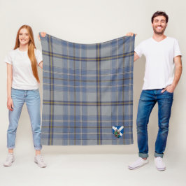 スコッツ・ツイーディー・タータン・プレイド フリースブランケット