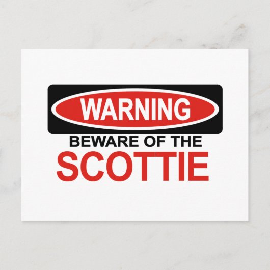 スコッティの用心 ポストカード (正面)