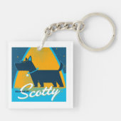 スコッティを上げる キーホルダー (裏面)