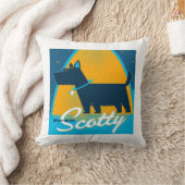 スコッティを上げる クッション (ブランケット)