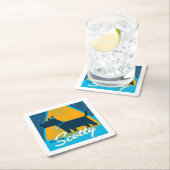 スコッティを上げる スクエアペーパーコースター (インサイチュ)