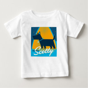 スコッティを上げる ベビーTシャツ