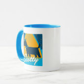 スコッティを上げる マグカップ (正面左)