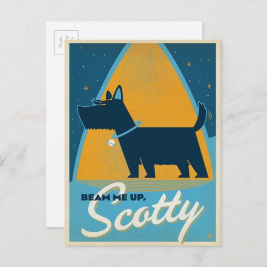スコッティを教えてくれ ポストカード (正面/裏面)