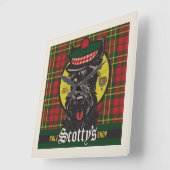 スコッティズゴルフショップ スクエア壁時計 (傾斜)